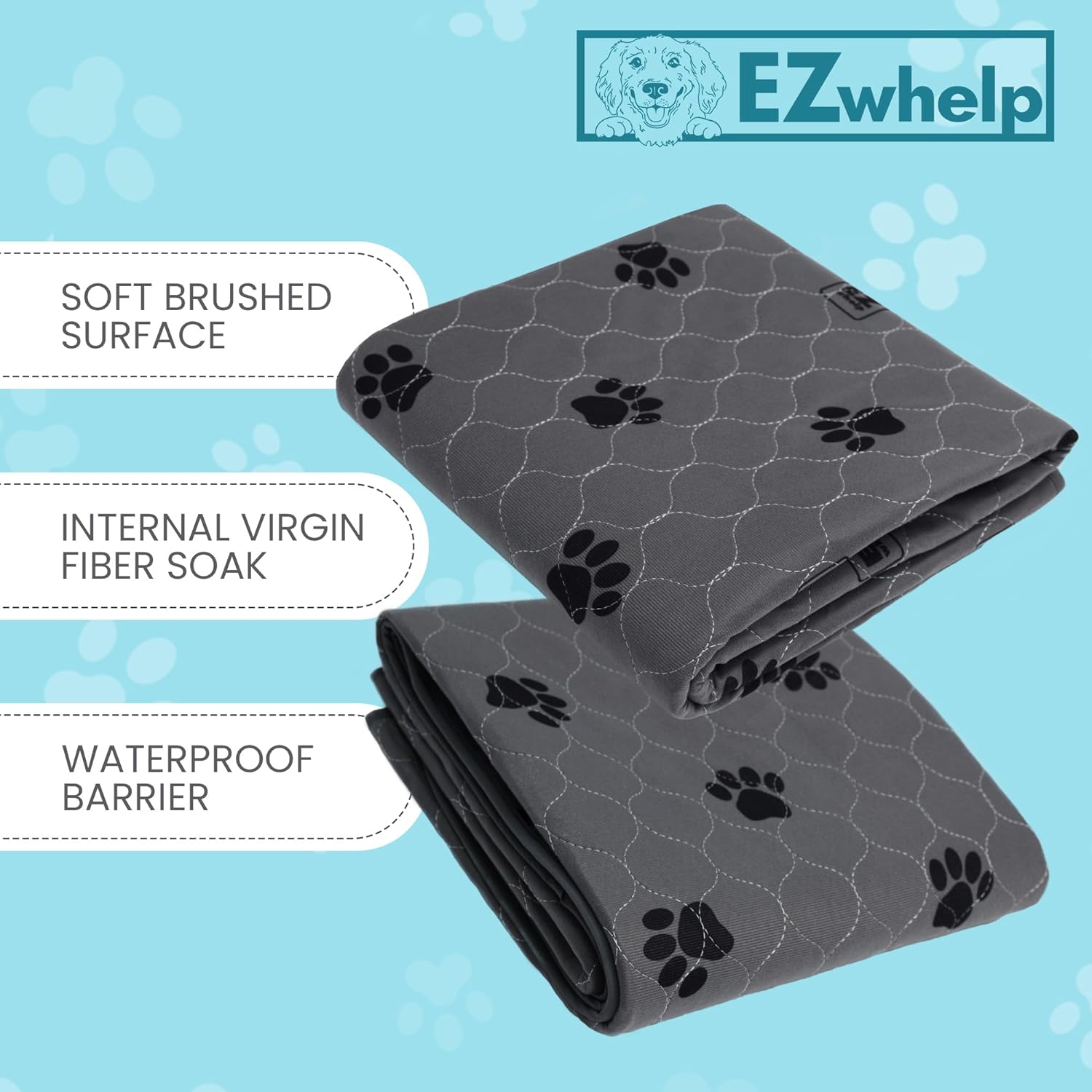EZwhelp Reusable Quick Dry Pads - Heavy Absorbency