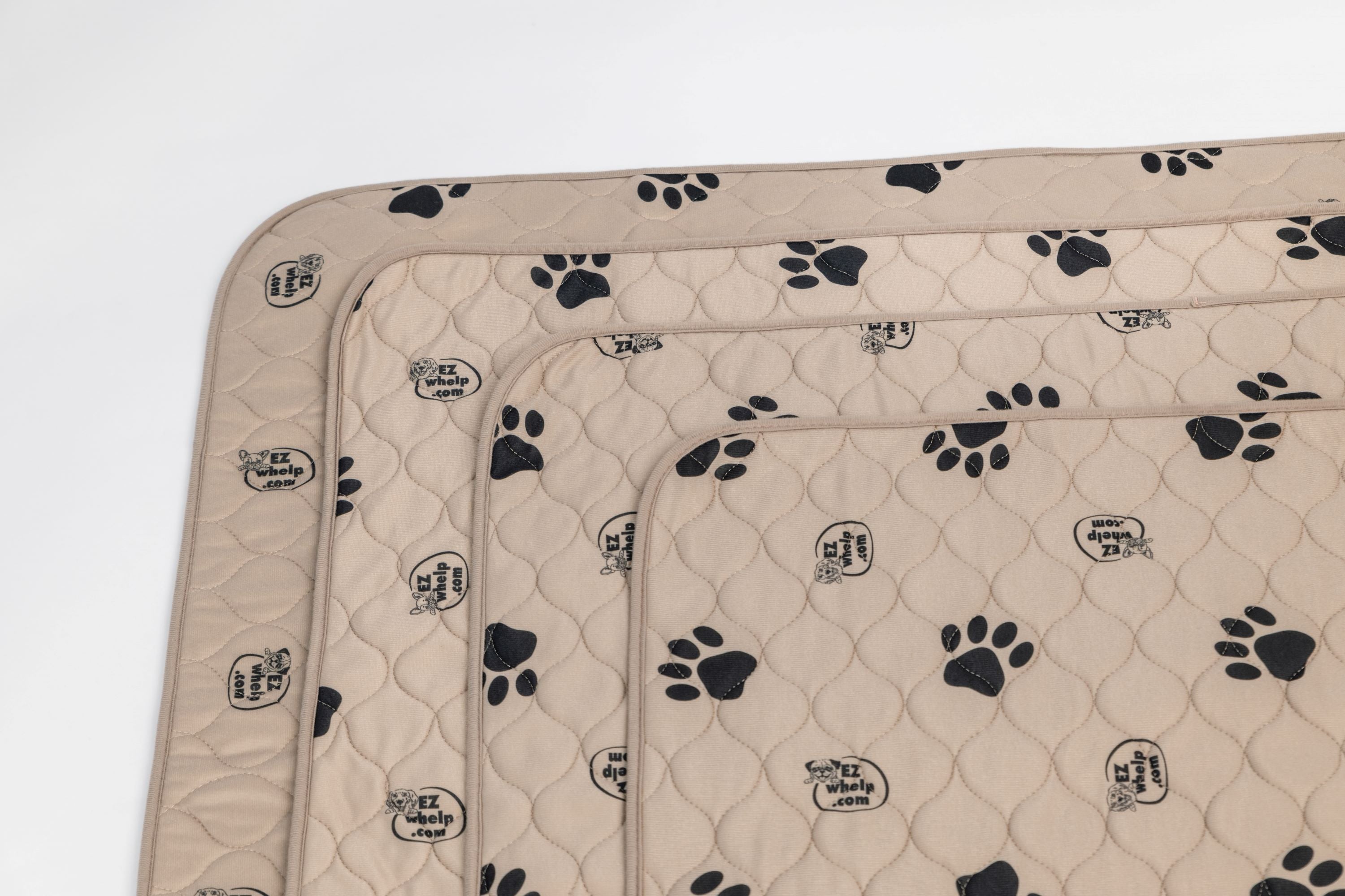Light Brown Paw Print Pad/Mat, 2-Pack
