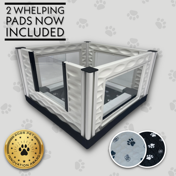 EZclassic Whelping Box Set with Windows & Rails – EZwhelp