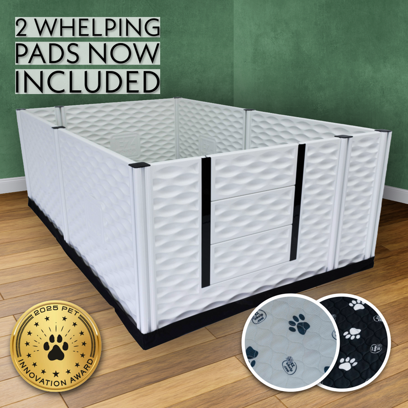 Tall Whelping Box for Dogs | EZclassic Box with Safety Rails – EZwhelp