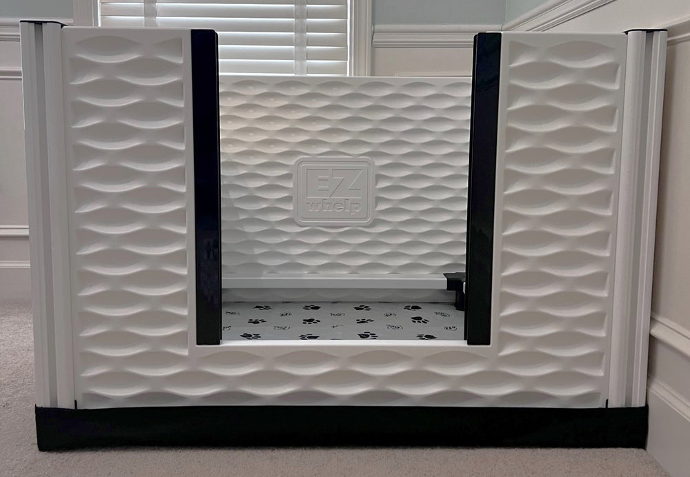 Tall Whelping Box for Dogs | EZclassic Box with Safety Rails – EZwhelp